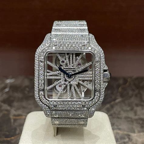 skeleton cartier iced out.